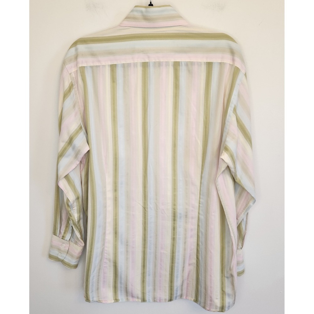 Ted Baker London Mens Pastel Striped Long Sleeve Button Up Shirt Size 4 16/40 - Picture 3 of 8